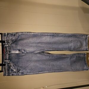 Linea Uomo Jeans, Mens. Size 34x32, Gray Wash, Relaxed Fit